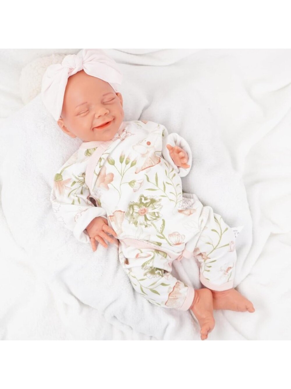 17 inch Girl Handmade Face Realistic Silicone Body Reborn Baby Doll For Kids